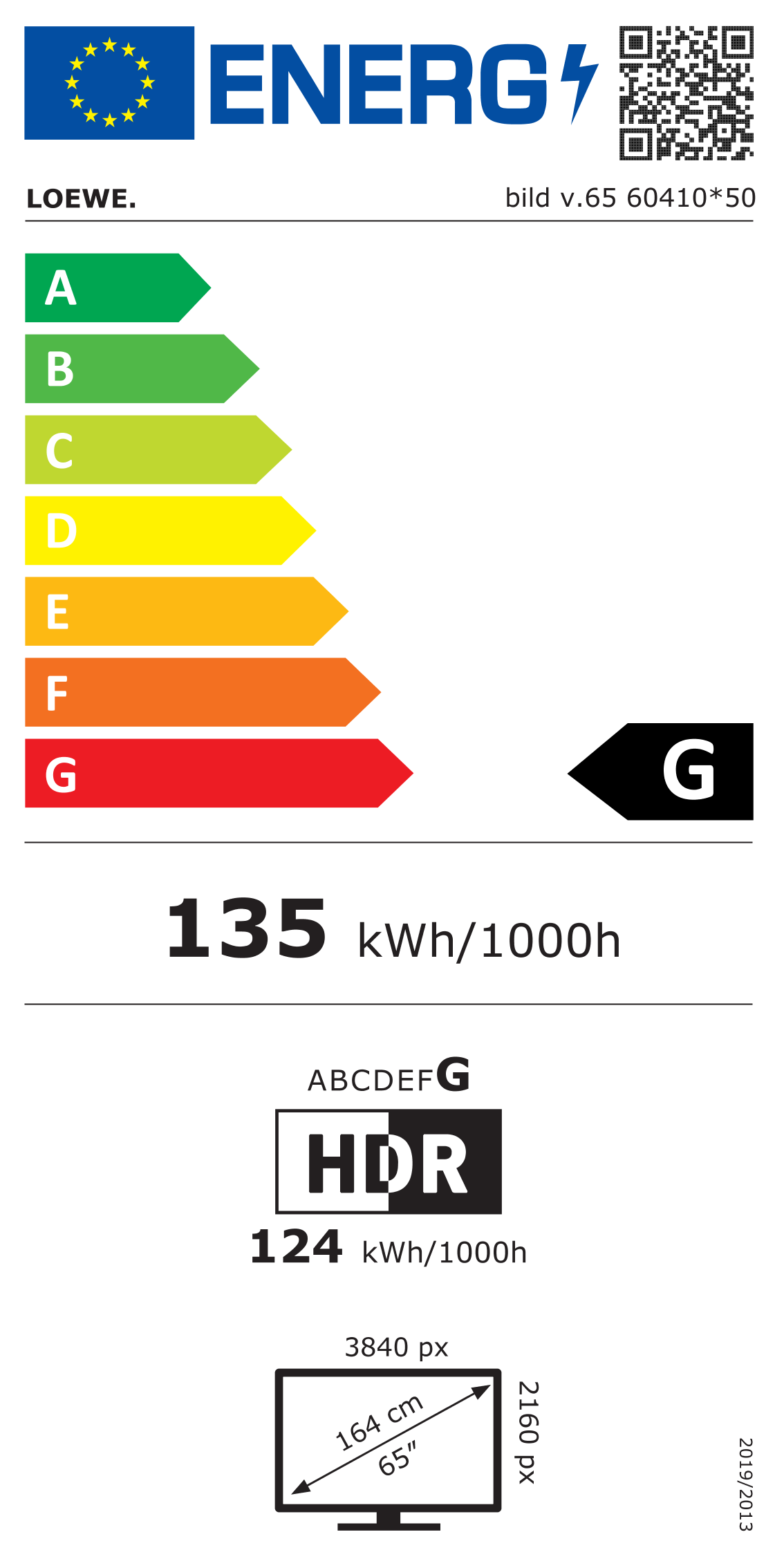 Energi label - Grade G