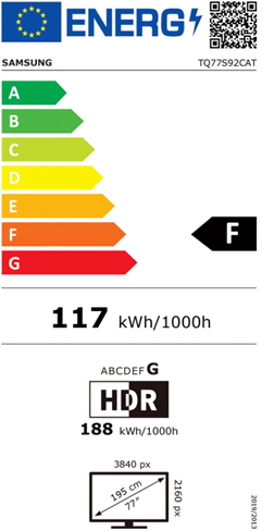 Energi label - Grade F